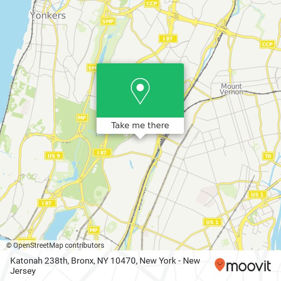 Katonah 238th, Bronx, NY 10470 map
