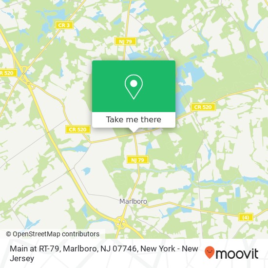 Mapa de Main at RT-79, Marlboro, NJ 07746