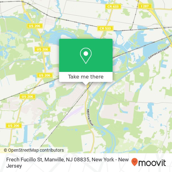 Mapa de Frech Fucillo St, Manville, NJ 08835