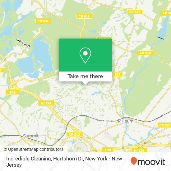 Mapa de Incredible Cleaning, Hartshorn Dr