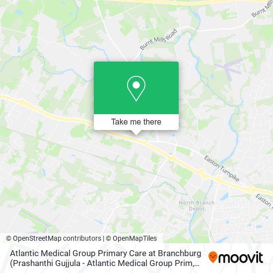 Atlantic Medical Group Primary Care at Branchburg map