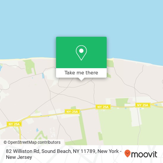 Mapa de 82 Williston Rd, Sound Beach, NY 11789
