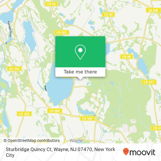Sturbridge Quincy Ct, Wayne, NJ 07470 map