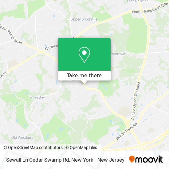 Mapa de Sewall Ln Cedar Swamp Rd