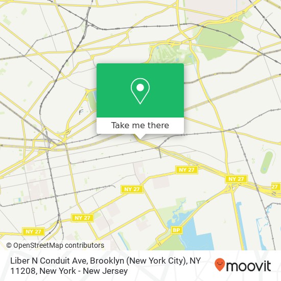 Liber N Conduit Ave, Brooklyn (New York City), NY 11208 map