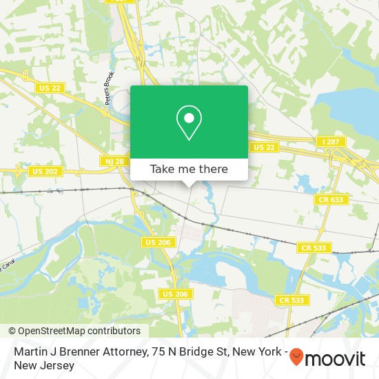 Martin J Brenner Attorney, 75 N Bridge St map