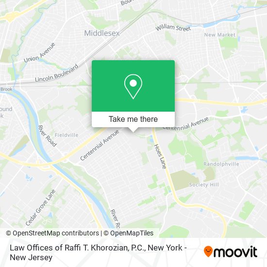 Mapa de Law Offices of Raffi T. Khorozian, P.C.