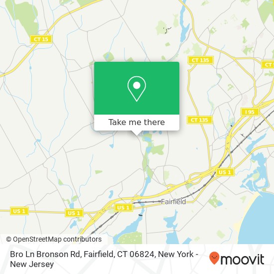 Mapa de Bro Ln Bronson Rd, Fairfield, CT 06824