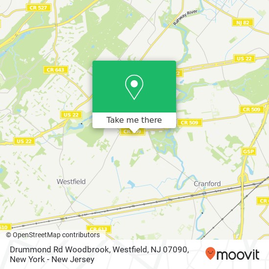 Drummond Rd Woodbrook, Westfield, NJ 07090 map