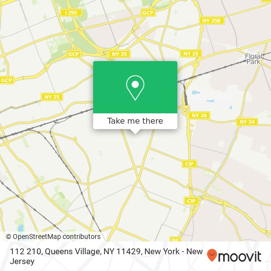 Mapa de 112 210, Queens Village, NY 11429