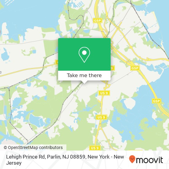 Mapa de Lehigh Prince Rd, Parlin, NJ 08859