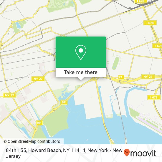 Mapa de 84th 155, Howard Beach, NY 11414