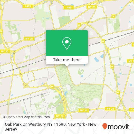 Oak Park Dr, Westbury, NY 11590 map