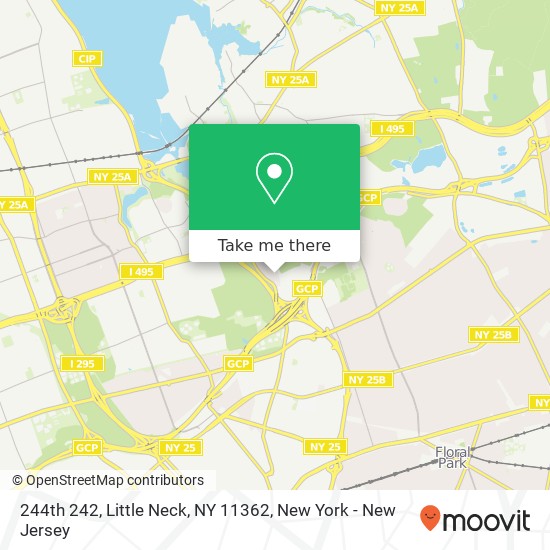 Mapa de 244th 242, Little Neck, NY 11362