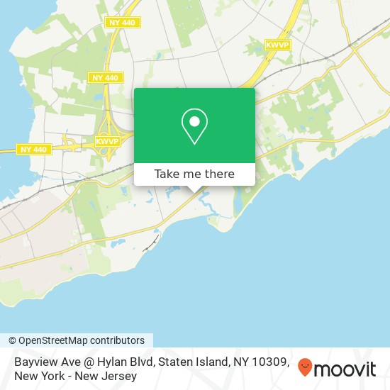 Bayview Ave @ Hylan Blvd, Staten Island, NY 10309 map