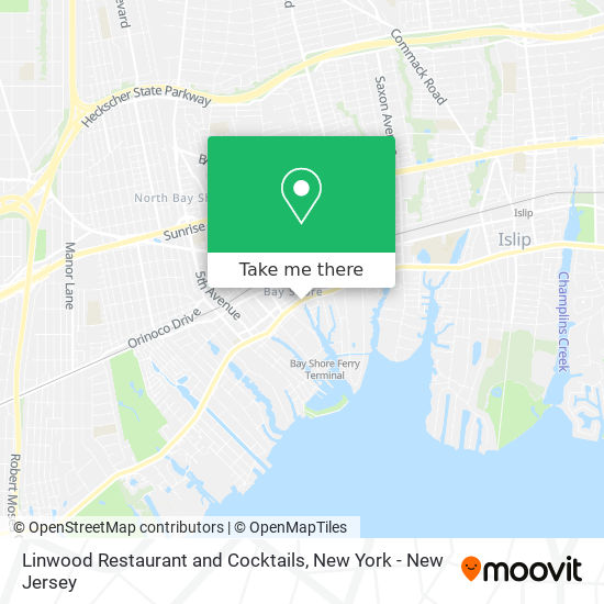 Linwood Restaurant and Cocktails map