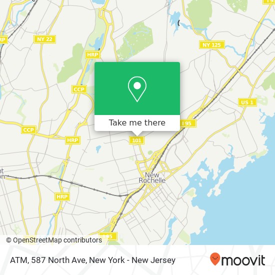 ATM, 587 North Ave map