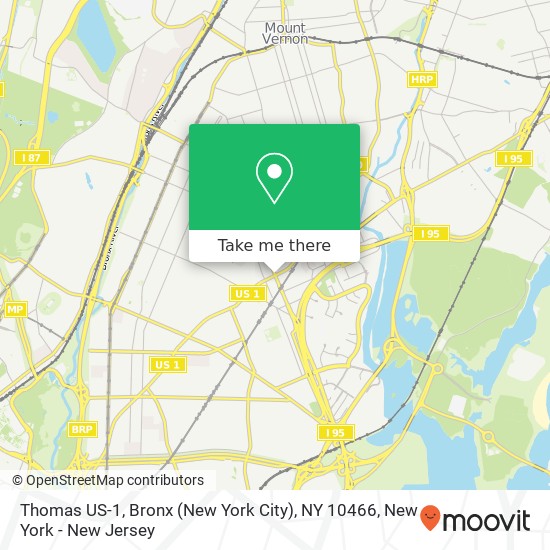 Thomas US-1, Bronx (New York City), NY 10466 map