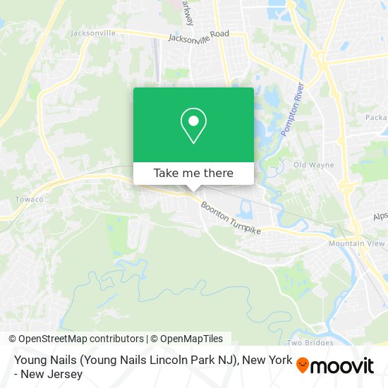 Young Nails (Young Nails Lincoln Park NJ) map