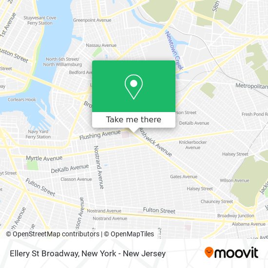 Mapa de Ellery St Broadway