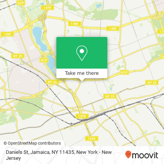 Mapa de Daniels St, Jamaica, NY 11435