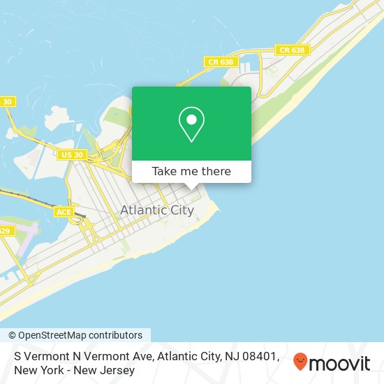 S Vermont N Vermont Ave, Atlantic City, NJ 08401 map