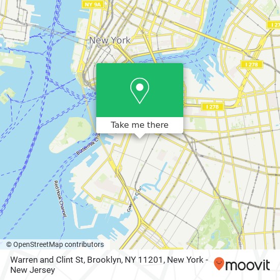 Mapa de Warren and Clint St, Brooklyn, NY 11201