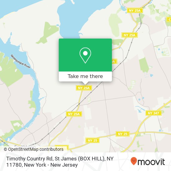 Timothy Country Rd, St James (BOX HILL), NY 11780 map