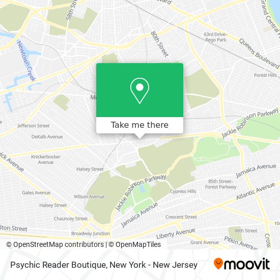 Psychic Reader Boutique map