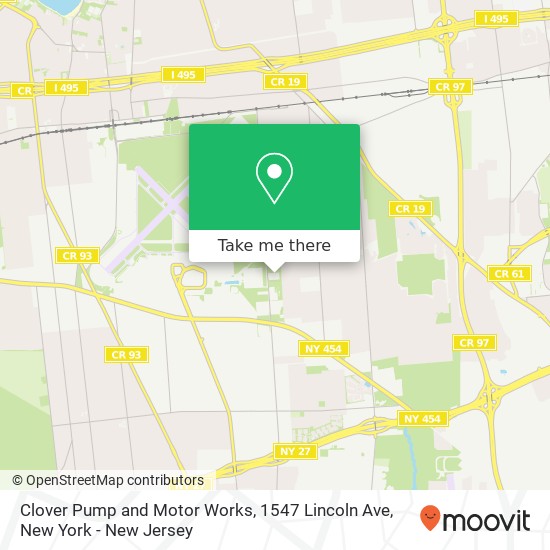 Mapa de Clover Pump and Motor Works, 1547 Lincoln Ave