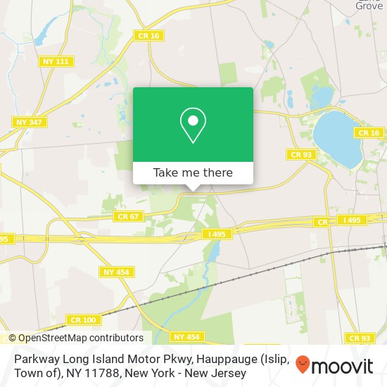 Parkway Long Island Motor Pkwy, Hauppauge (Islip, Town of), NY 11788 map