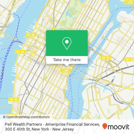 Pell Wealth Partners - Ameriprise Financial Services, 300 E 40th St map