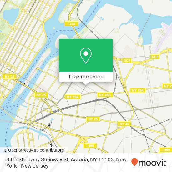 34th Steinway Steinway St, Astoria, NY 11103 map