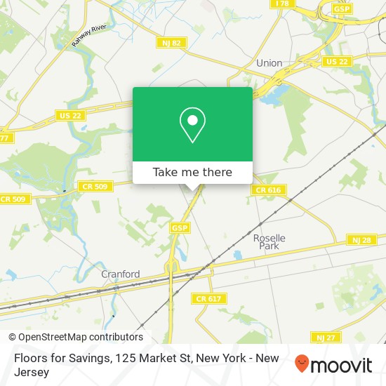 Mapa de Floors for Savings, 125 Market St