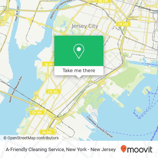 Mapa de A-Friendly Cleaning Service