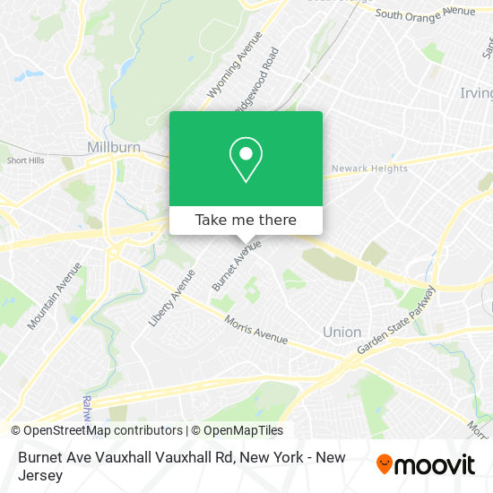 Mapa de Burnet Ave Vauxhall Vauxhall Rd
