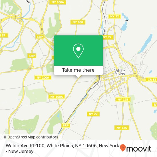 Mapa de Waldo Ave RT-100, White Plains, NY 10606