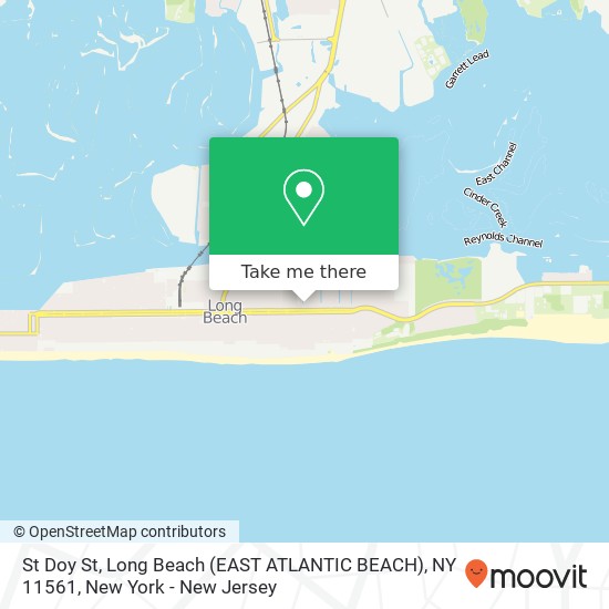 Mapa de St Doy St, Long Beach (EAST ATLANTIC BEACH), NY 11561