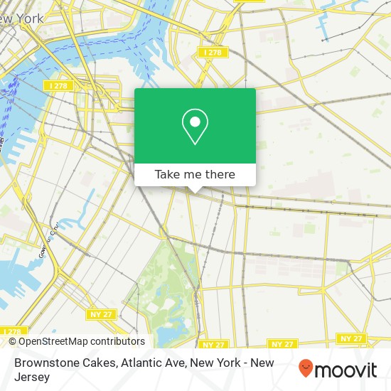 Brownstone Cakes, Atlantic Ave map
