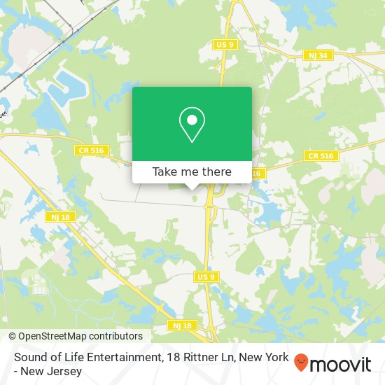Sound of Life Entertainment, 18 Rittner Ln map