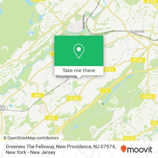 Greenwo The Fellsway, New Providence, NJ 07974 map