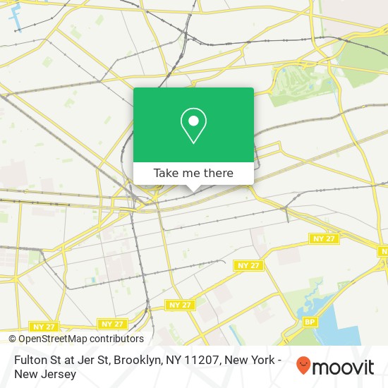 Mapa de Fulton St at Jer St, Brooklyn, NY 11207
