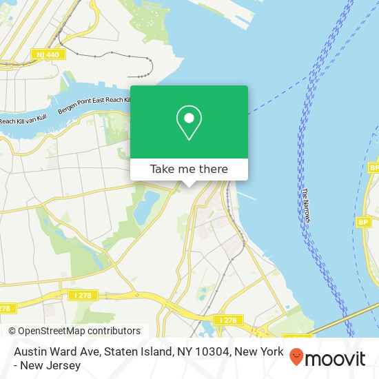 Austin Ward Ave, Staten Island, NY 10304 map