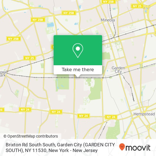 Brixton Rd South South, Garden City (GARDEN CITY SOUTH), NY 11530 map
