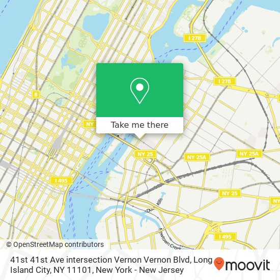 Mapa de 41st 41st Ave intersection Vernon Vernon Blvd, Long Island City, NY 11101