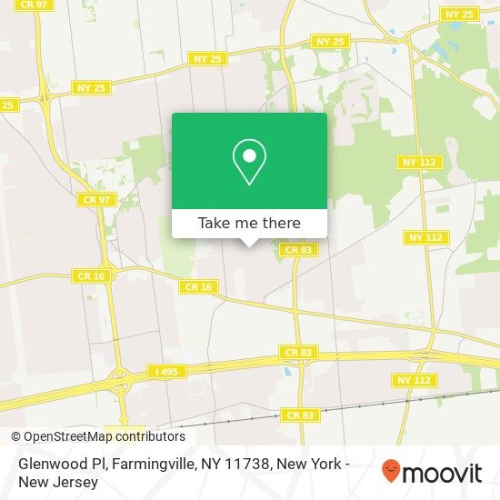 Glenwood Pl, Farmingville, NY 11738 map