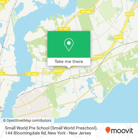Mapa de Small World Pre School (Small World Preschool), 144 Bloomingdale Rd