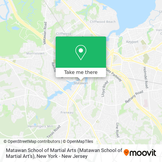 Matawan School of Martial Arts (Matawan School of Martial Art's) map