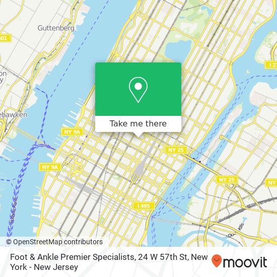 Foot & Ankle Premier Specialists, 24 W 57th St map