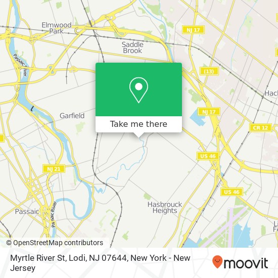 Myrtle River St, Lodi, NJ 07644 map